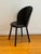 1980s Italian Design Palmira Chair for Zanotta Leather upholstered seat and leather curved backrest on simple tapered...