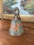 Vintage Brass Toned Hanging Bell With Hand-Painted Elephant and Floral Motifs, India For Sale - Image 4 of 8