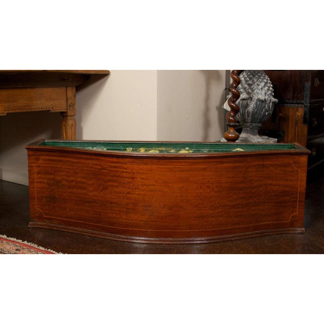Victorian Mahogany Floor Planter With Inlay Banding For Sale - Image 3 of 7