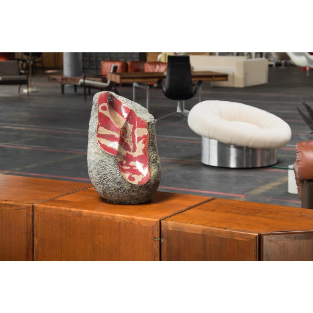 Beautiful ceramic sculpture designed by Giacomo Onestini made in his own atelier in Italy in 1970. It has a combination of...