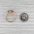 Metal 0.70ctw Fire Opal Cluster Ring 14k Yellow Gold Size 7 For Sale - Image 7 of 8