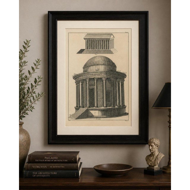 Title: Temple of Vesta & Classical Rotunda Engraving, Montfaucon 1721 : This striking early eighteenth-century copper...