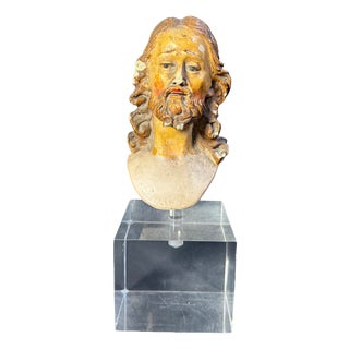 Head of a Neapolitan Nativity Scene Puppet, Late 18th Century For Sale