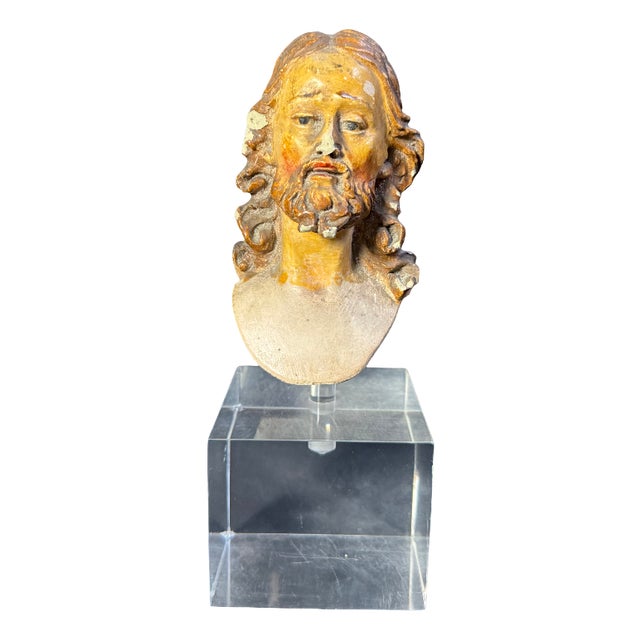 Head of a Neapolitan Nativity Scene Puppet, Late 18th Century For Sale