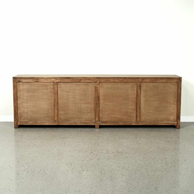 Wood Eight-Door Long Ravello Sideboard For Sale - Image 7 of 17