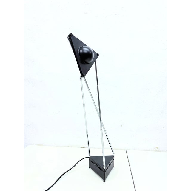 Metal Italian Kandido Table Lamp by F. A. Porsche for Luci, 1980s For Sale - Image 7 of 10