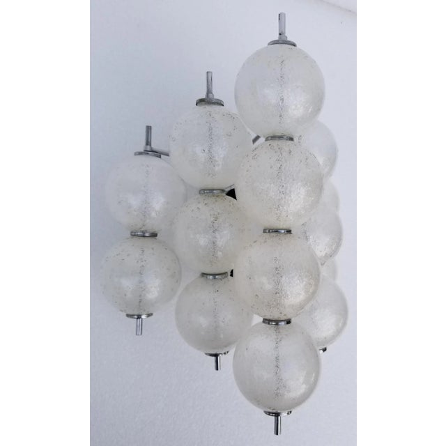 Glass Mid-Century Modern Kalmar Glass Ball Sconce For Sale - Image 7 of 12