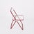 Red and Clear Acrylic Glass Plia Folding Chairs by Piretti for Castelli, Italy, 1970s, Set of 4 For Sale - Image 18 of 18