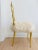 1940s 1940s Vintage Italian Gilded Chair with Sheepskin For Sale - Image 5 of 13