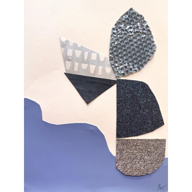 "Celestial Escapade 1" Original Mixed-Media Collage on Paper by Zac Woodiel For Sale - Image 9 of 10