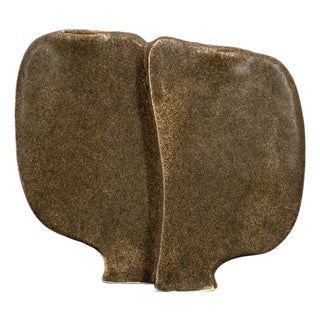 Brutalist Studio Ceramic Vase, 1970s For Sale