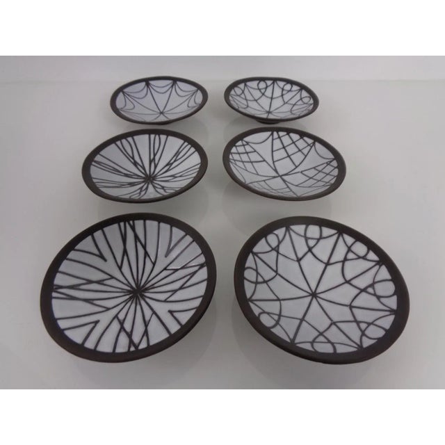 1960s Ceramic Bowls by Inge Böttger for BKW Keramik, 1960s, Set of 6 For Sale - Image 5 of 13