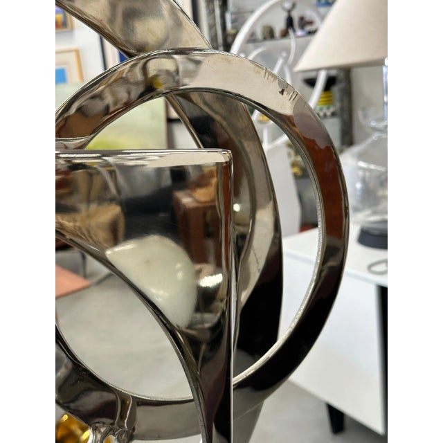 1980s Large Bruce Stillman Steel 1981 Kinetic Sculpture For Sale - Image 5 of 12