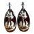 Vintage Floral Ceramic Table Lamps - Pair For Sale