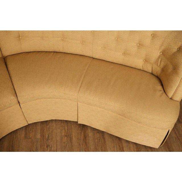 Thomasville Bogart Collection Curved Corner Sofa For Sale - Image 9 of 18