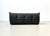 French Togo Sofa in Thick Black Cow Leather attributed to Michel Ducaroy for Ligne Roset, 1970s For Sale - Image 10 of 12