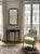 This 1930s Italian console table features an elegant half-moon shape, typical of the Art Deco period. Crafted from dark...