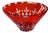 Red 2-Layer Ruby Crystal Glass Bowl, 1960s For Sale