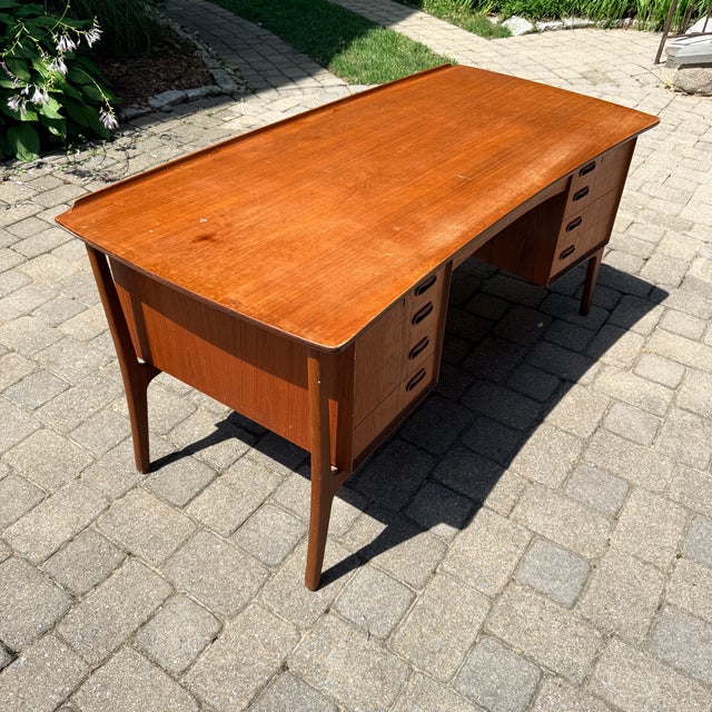 Vintage Danish Desk Such a cool desk! Understood to be by Svend Aage Madsen for HP Hansen, Denmark, but without markings....