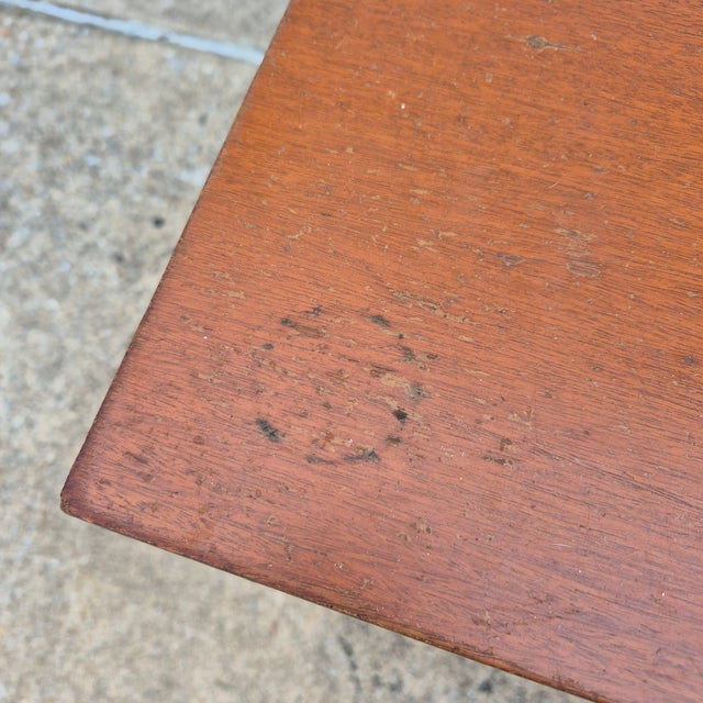 Wood Mid-20th Century Italian Provincial Walnut Veneer Night Stand Side End Table For Sale - Image 7 of 9
