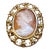 Victorian Carved Shell Lady Cameo Ring in 18 Karat Yellow Gold Size 7 For Sale