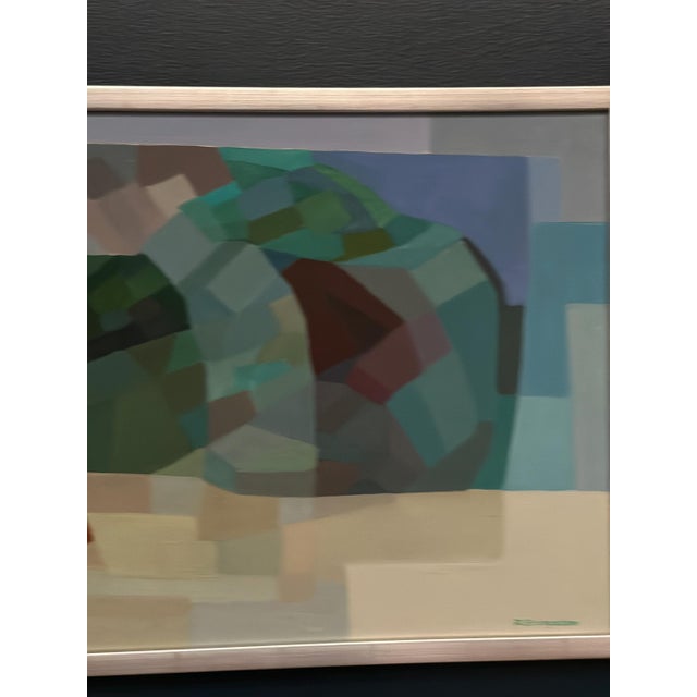 Rune Eringstam, Composition, 1950s, Oil Painting on Canvas, Framed For Sale - Image 4 of 12