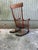 Antique Ealry American Primative Rustic Spindle Back Windsor Style Rocker Chair For Sale - Image 9 of 17