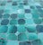 Aqua Blue Mini Moroccan Mosaic table, measuring 16" in diameter, and 18" in height. Comes with a wrought iron folding...