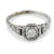 Art Deco 1930s Art Deco Diamond Sapphire 18k White Gold Engagement Ring, Size 7.25 For Sale - Image 3 of 6