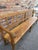 19th Century English Elmwood Hall Bench For Sale - Image 4 of 7