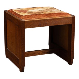 Vintage Art Deco Stool, 1930s For Sale