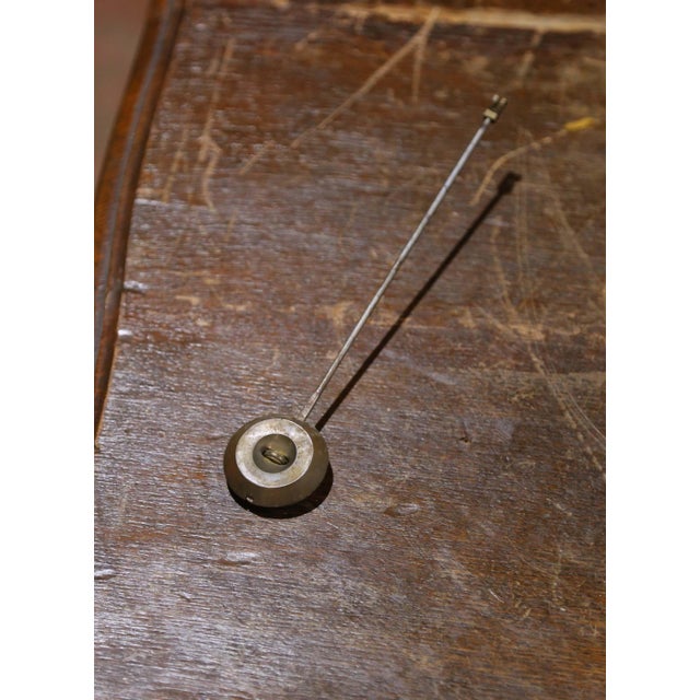 19th Century French Delft Blue and White Faience Mantel Clock With Windmill Scene For Sale - Image 11 of 11