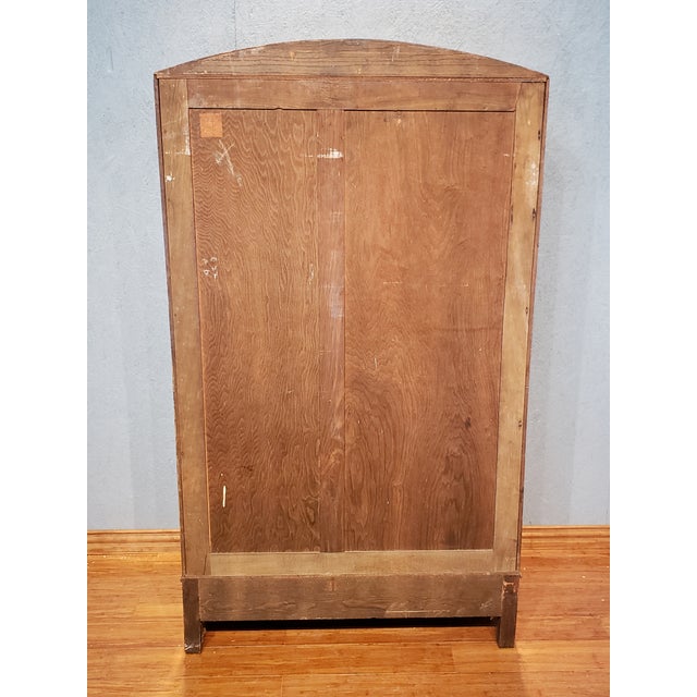 Antique Tiger Oak Gentleman's Wardrobe / Armoire, Circa 1910's Chairish