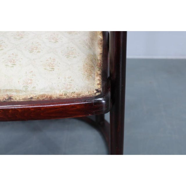Art Nouveau Fledermaus Armchair attributed to Josef Hoffmann for Fischel, 1890s For Sale - Image 6 of 17