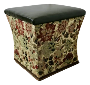 Regency Curved Upholstered Ottoman