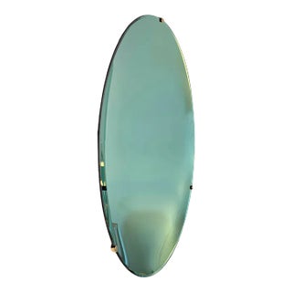 Italian Concave Mirror - Green For Sale