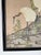 Vintage Japanese Red-Crowned Cranes in Bamboo Garden Tropical Landscape Art Painted Silk Scroll For Sale - Image 9 of 12