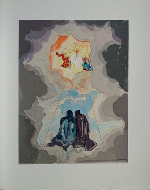 Salvador Dali, Extase de Dante, Etching