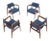 Solid Walnut Gunlocke Risom Style Chairs - Set of 4 For Sale