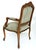 Italian Chateau d'Ax Carved Armchairs in Suede with Brass NailHeads, Pair Offered for sale is a pair of Italian carved...