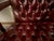 Vintage Georgian Style Burgundy Leather Gainsborough Armchairs Tufted Chesterfield For Sale In West Palm - Image 6 of 13