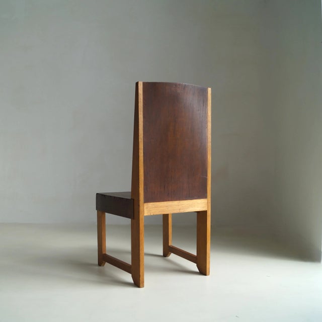 Dutch Art Deco Modernist The Hague School Side Chair, 1920s For Sale - Image 6 of 18