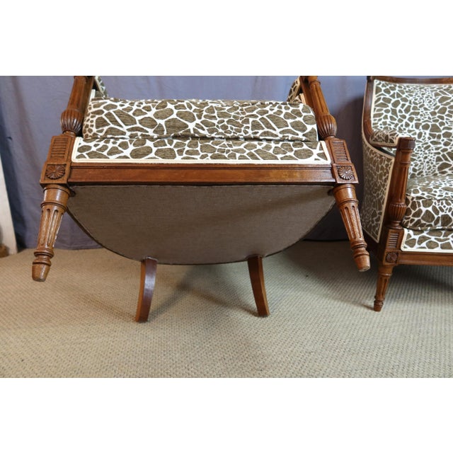19th Century Bergère Armchairs, Set of 2 For Sale - Image 5 of 14
