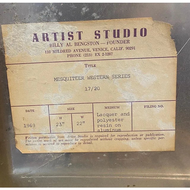 Red Billy Al Bengston1969 Billy Al Bengston Aluminum Artwork, 1969 For Sale - Image 8 of 8