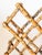 Brown Vintage Burnt Tortoise or Scorched Bamboo Collapsable 8 Bottle Wine Rack For Sale - Image 8 of 9
