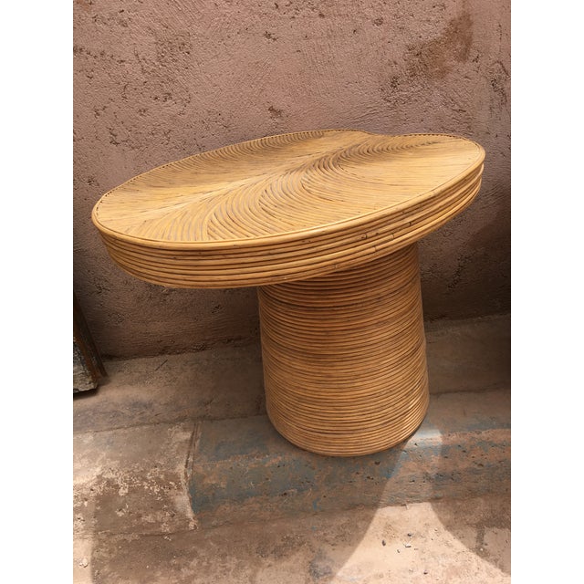 Wood Duo Rattan Nomad Table - Set of 2 For Sale - Image 7 of 9