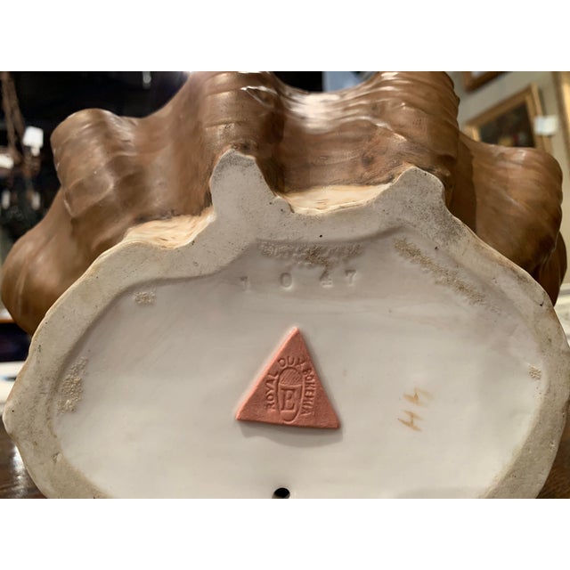 Early 20th Century Czech Royal Dux Bohemian Carved Porcelain Woman Sculpture For Sale - Image 11 of 11