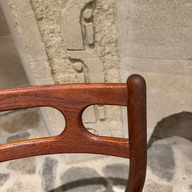 Black Vintage Model 138 Dining Chairs Teak Johannes Andersen Uldum Møbelfabrik For Sale - Image 8 of 12