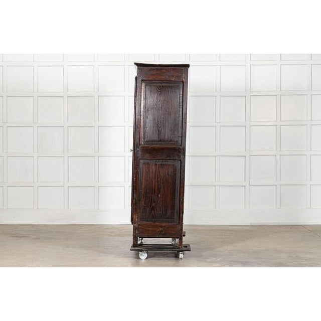 Gemstone Antique French Provincial Ash Diamond Point Armoire, 1770 For Sale - Image 7 of 18