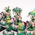 Indian Silver and Enamel Chess Set with Silk and Velvet Board, Jaipur, 1950s, Set of 33 For Sale - Image 14 of 18
